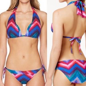 La Blanca Hidden Gem multicolored bikini size 10